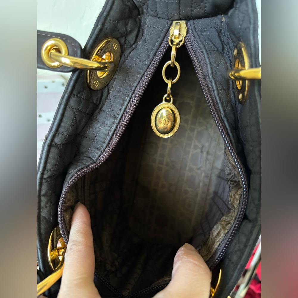 Lady Dior - Quilted Vintage Handbag with Gold Accents - Picture 11 of 14